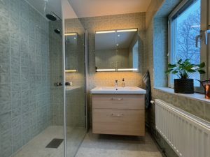 Badrumsrenovering takkupa i Ultuna, Uppsala